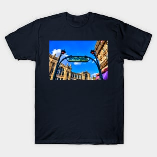 Paris Metro Art Nouveau Sign T-Shirt